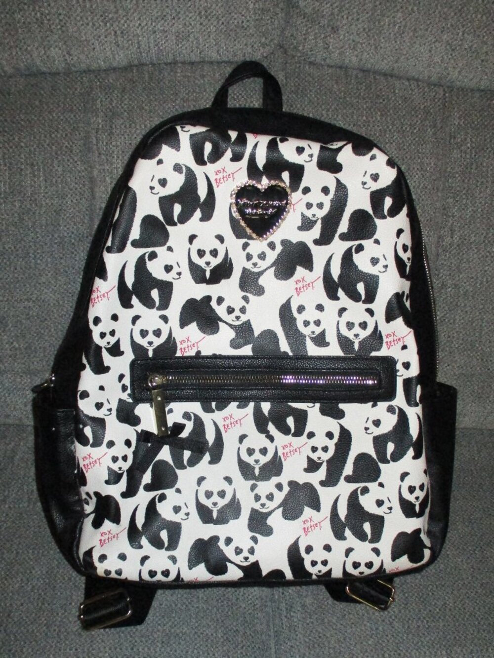 Like New Betsey Johnson Large Panda Backpack